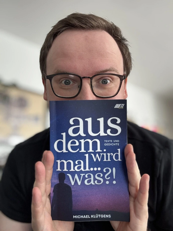 Michael Klütgens mit seinem Buch "Aus dem wird mal... was?!"